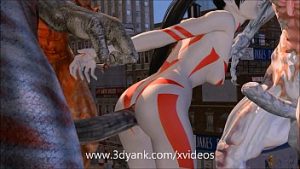 3D Un horrible alien détruit une jeune blonde – Animation japonaise – #01